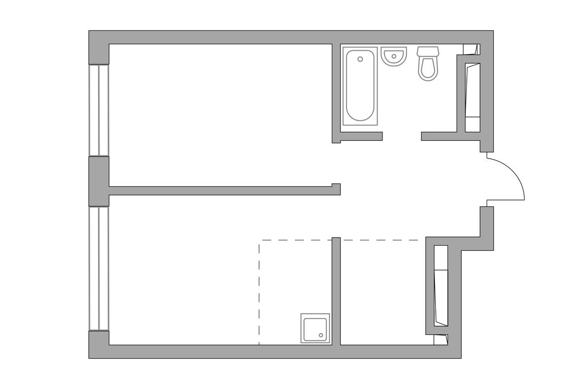 1-BD Apartment Sale, 41.22平方米 at Triniti 3, Dmitrovskoye Highway, 75к4, Moscow, Russia #2