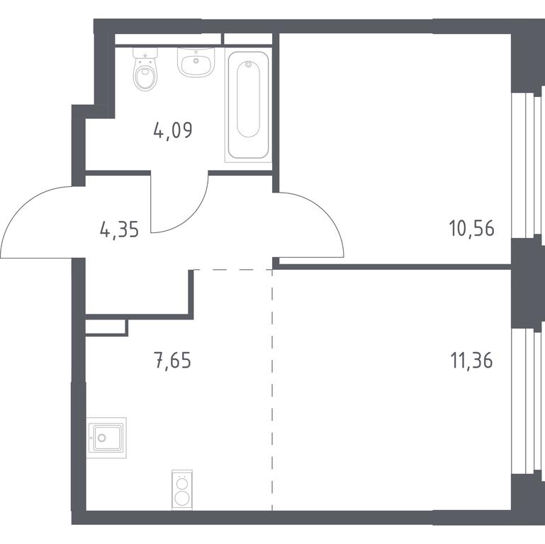 Apartment Sale, 38.01 sq. m. at Kosmicheskiy kvartal, M.K. Tikhonravova Street, Yubileyniy Microdistrict, Korolyov, Moscow Region, Russia #1 Apartment Sale, 38.01 sq. m. at Kosmicheskiy kvartal, M.K. Tikhonravova Street, Yubileyniy Microdistrict, Korolyov, Moscow Region, Russia #1