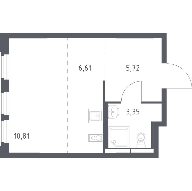 Apartment Sale, 26.49平方米 at Kosmicheskiy kvartal, M.K. Tikhonravova Street, Yubileyniy Microdistrict, Korolyov, Moscow Region, Russia #1 Apartment Sale, 26.49平方米 at Kosmicheskiy kvartal, M.K. Tikhonravova Street, Yubileyniy Microdistrict, Korolyov, Moscow Region, Russia #1