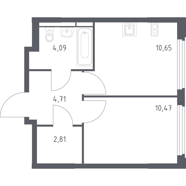 Apartment Sale, 32.73平方米 at Kosmicheskiy kvartal, M.K. Tikhonravova Street, Yubileyniy Microdistrict, Korolyov, Moscow Region, Russia #1 Apartment Sale, 32.73平方米 at Kosmicheskiy kvartal, M.K. Tikhonravova Street, Yubileyniy Microdistrict, Korolyov, Moscow Region, Russia #1