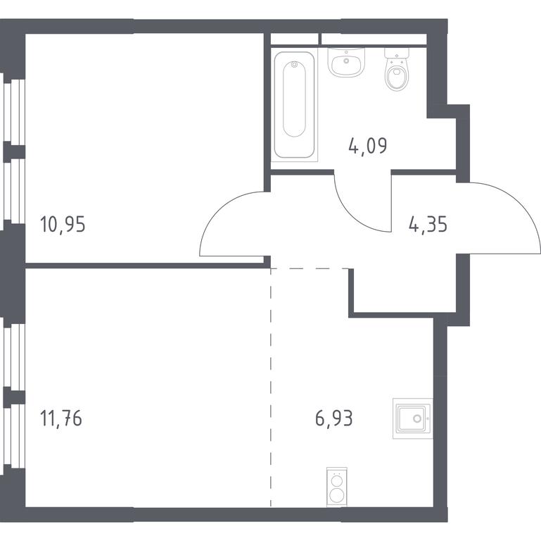 Apartment Sale, 38.08 sq. m. at Kosmicheskiy kvartal, M.K. Tikhonravova Street, Yubileyniy Microdistrict, Korolyov, Moscow Region, Russia #1 Apartment Sale, 38.08 sq. m. at Kosmicheskiy kvartal, M.K. Tikhonravova Street, Yubileyniy Microdistrict, Korolyov, Moscow Region, Russia #1