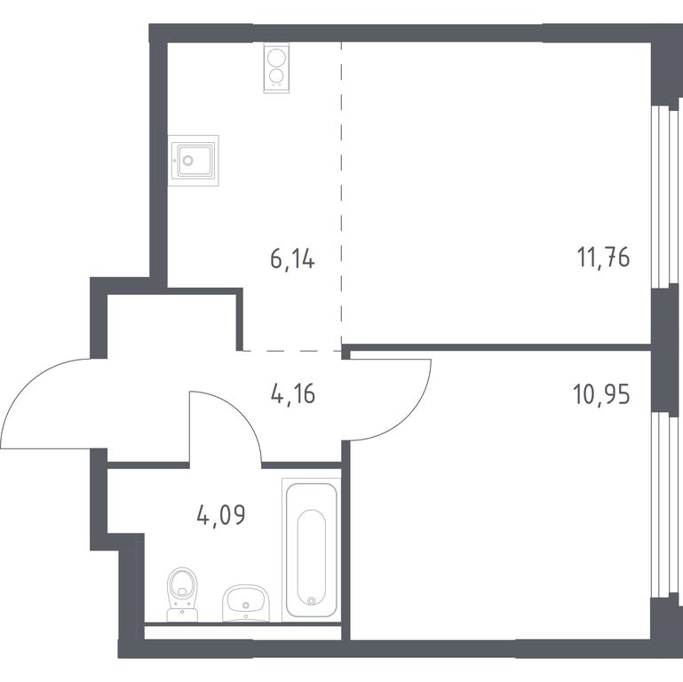 Apartment Sale, 37.1 sq. m. at Kosmicheskiy kvartal, M.K. Tikhonravova Street, Yubileyniy Microdistrict, Korolyov, Moscow Region, Russia #1 Apartment Sale, 37.1 sq. m. at Kosmicheskiy kvartal, M.K. Tikhonravova Street, Yubileyniy Microdistrict, Korolyov, Moscow Region, Russia #1