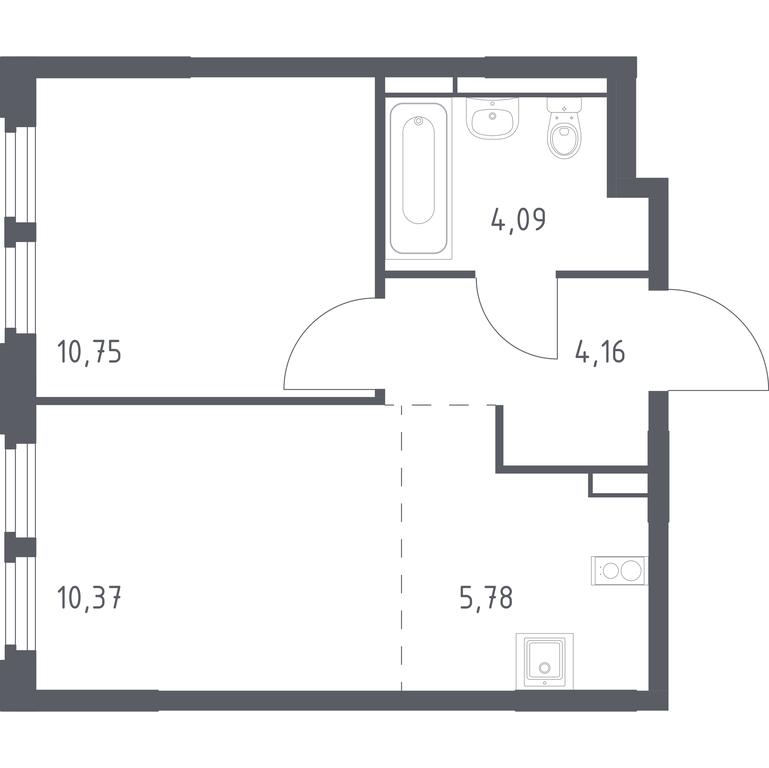 Apartment Sale, 35.15 sq. m. at Kosmicheskiy kvartal, M.K. Tikhonravova Street, Yubileyniy Microdistrict, Korolyov, Moscow Region, Russia #1 Apartment Sale, 35.15 sq. m. at Kosmicheskiy kvartal, M.K. Tikhonravova Street, Yubileyniy Microdistrict, Korolyov, Moscow Region, Russia #1