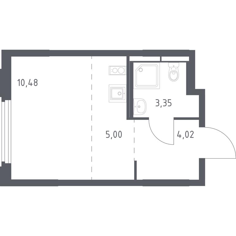 Apartment Sale, 22.85 sq. m. at Kosmicheskiy kvartal, M.K. Tikhonravova Street, Yubileyniy Microdistrict, Korolyov, Moscow Region, Russia #1 Apartment Sale, 22.85 sq. m. at Kosmicheskiy kvartal, M.K. Tikhonravova Street, Yubileyniy Microdistrict, Korolyov, Moscow Region, Russia #1