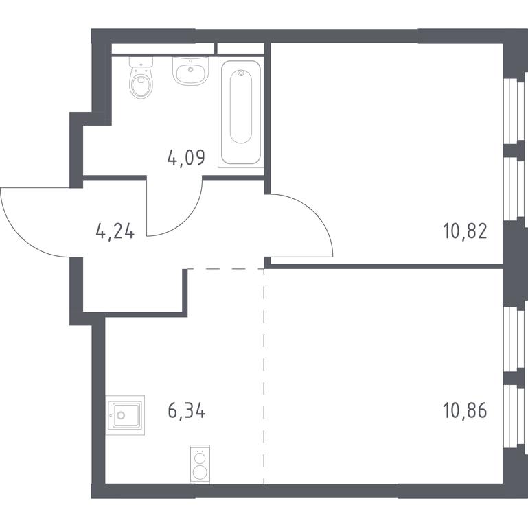 Apartment Sale, 36.35 sq. m. at Kosmicheskiy kvartal, M.K. Tikhonravova Street, Yubileyniy Microdistrict, Korolyov, Moscow Region, Russia #1 Apartment Sale, 36.35 sq. m. at Kosmicheskiy kvartal, M.K. Tikhonravova Street, Yubileyniy Microdistrict, Korolyov, Moscow Region, Russia #1