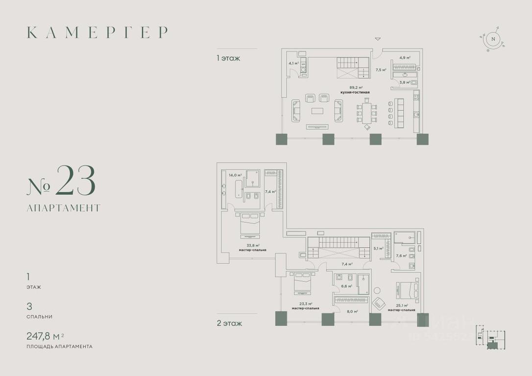 3-BD Apartment Sale, 247.8平方米 at Kamerger, Georgiyevsky Lane, 1, Moscow, Russia #1 3-BD Apartment Sale, 247.8平方米 at Kamerger, Georgiyevsky Lane, 1, Moscow, Russia #1