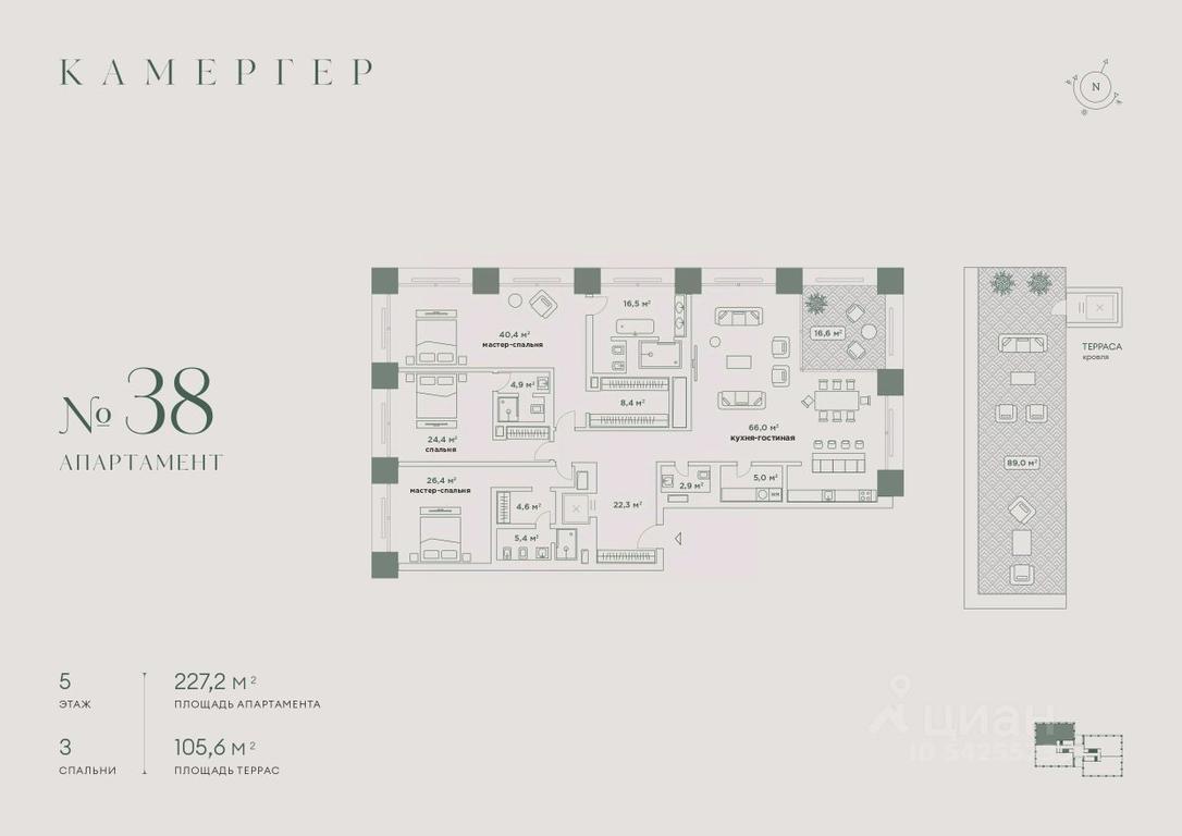 3-BD Apartment Sale, 262.2平方米 at Kamerger, Georgiyevsky Lane, 1, Moscow, Russia #1 3-BD Apartment Sale, 262.2平方米 at Kamerger, Georgiyevsky Lane, 1, Moscow, Russia #1