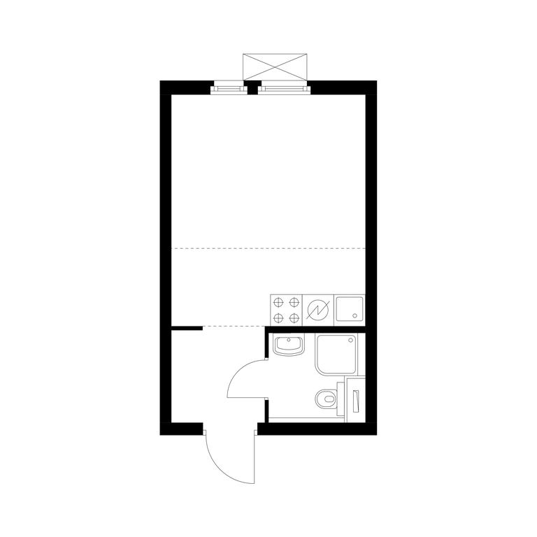 Apartment Sale, 21.6平方米 at Vtoroy Nagatinskiy, 2nd Nagatinsky Drive, 2к1, Moscow, Russia #1