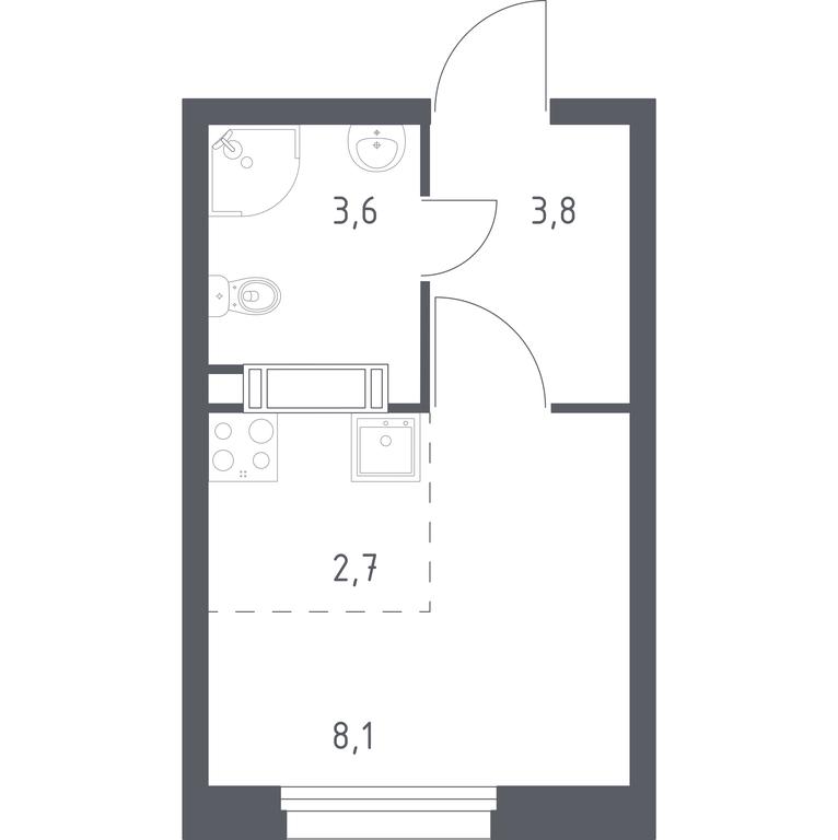 Apartment Sale, 18平方米 at Eko Bunino, prospekt Kuprina, 34к1, Sosenskoye Settlement, Moscow, Russia #1 Apartment Sale, 18平方米 at Eko Bunino, prospekt Kuprina, 34к1, Sosenskoye Settlement, Moscow, Russia #1