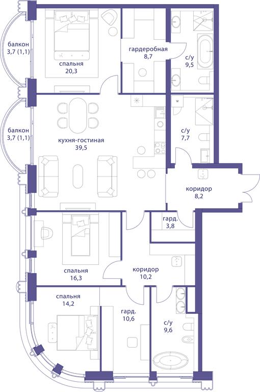 3-BD Apartment Sale, 160.8平方米 at Tatarskaya 35, Bolshaya Tatarskaya Street, Moscow, Russia #1 3-BD Apartment Sale, 160.8平方米 at Tatarskaya 35, Bolshaya Tatarskaya Street, Moscow, Russia #1