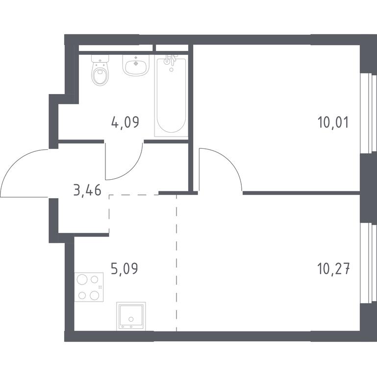 Apartment Sale, 32.92 sq. m. at Mytishchi Park, Silikatnaya ulitsa, 41к3, Mytischi, Moscow Region, Russia #1 Apartment Sale, 32.92 sq. m. at Mytishchi Park, Silikatnaya ulitsa, 41к3, Mytischi, Moscow Region, Russia #1