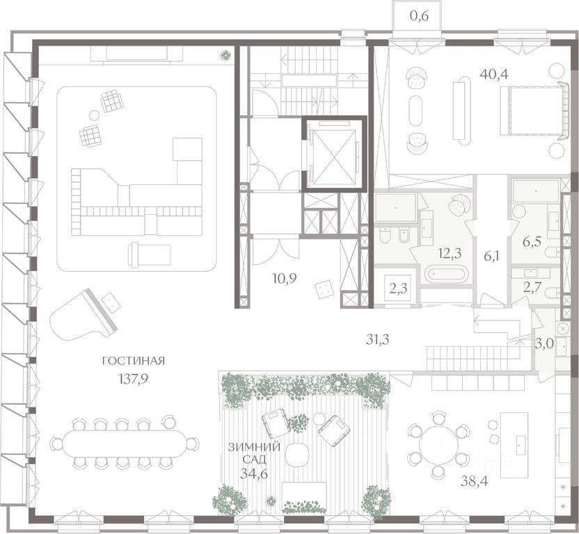 3-BD Apartment Sale, 458.3 sq. m. at Tessinskiy, 1, Tessinsky Lane, 1, Moscow, Russia #1 3-BD Apartment Sale, 458.3 sq. m. at Tessinskiy, 1, Tessinsky Lane, 1, Moscow, Russia #1