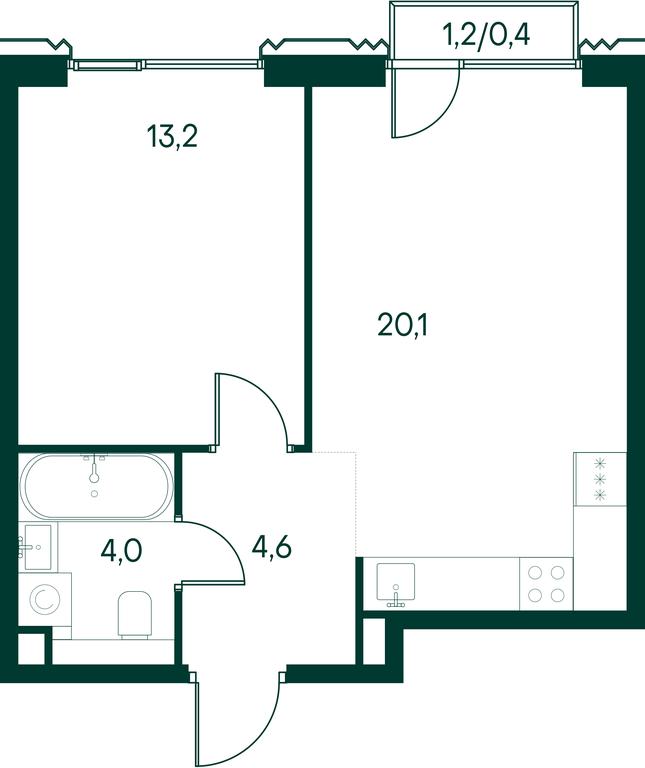 1-BD Apartment Sale, 42.3平方米 at Primavera, Volokolamskoye Highway, вл67, Moscow, Russia #2 1-BD Apartment Sale, 42.3平方米 at Primavera, Volokolamskoye Highway, вл67, Moscow, Russia #2