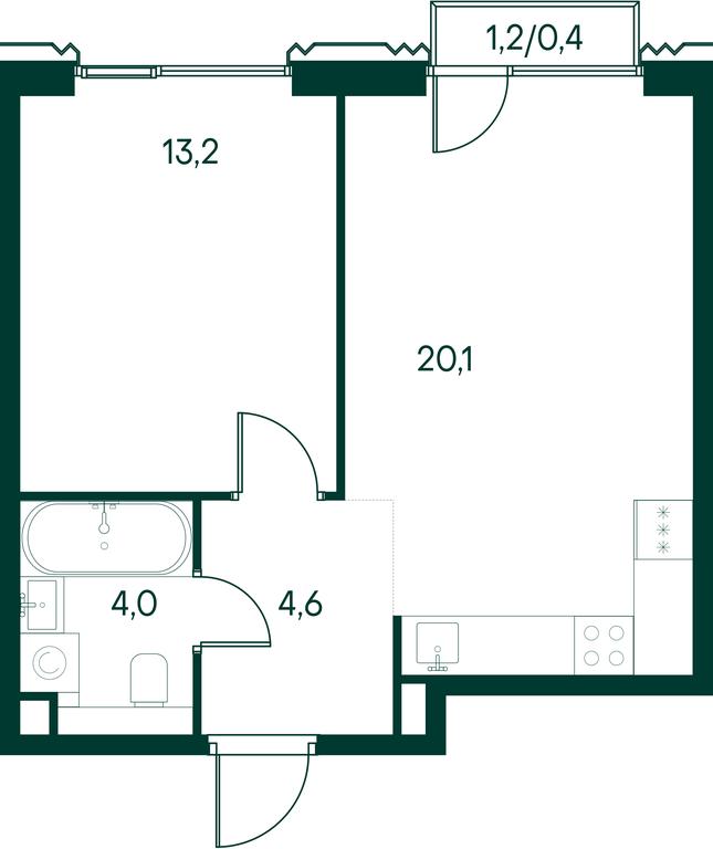 1-BD Apartment Sale, 42.3平方米 at Primavera, Volokolamskoye Highway, вл67, Moscow, Russia #1 1-BD Apartment Sale, 42.3平方米 at Primavera, Volokolamskoye Highway, вл67, Moscow, Russia #1
