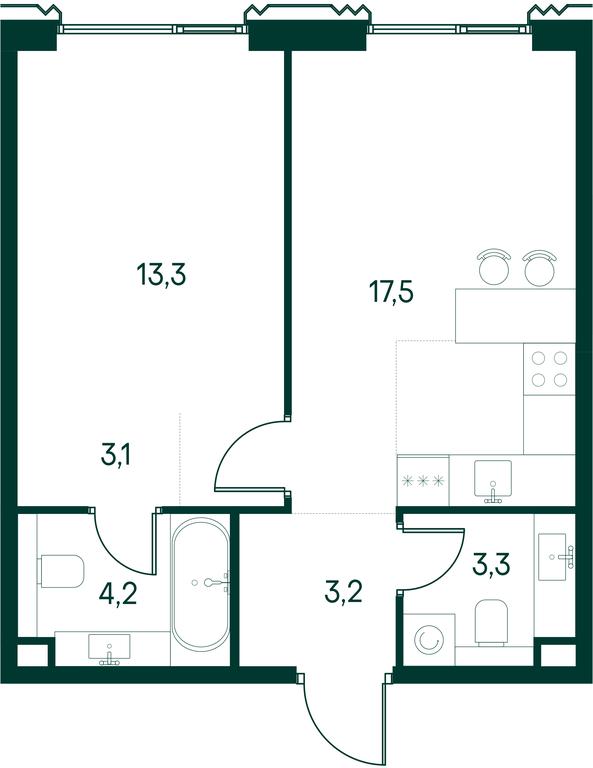 1-BD Apartment Sale, 44.6 sq. m. at Primavera, Volokolamskoye Highway, вл67, Moscow, Russia #2 1-BD Apartment Sale, 44.6 sq. m. at Primavera, Volokolamskoye Highway, вл67, Moscow, Russia #2