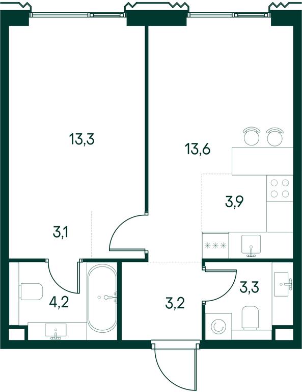 1-BD Apartment Sale, 44.6 sq. m. at Primavera, Volokolamskoye Highway, вл67, Moscow, Russia #1 1-BD Apartment Sale, 44.6 sq. m. at Primavera, Volokolamskoye Highway, вл67, Moscow, Russia #1