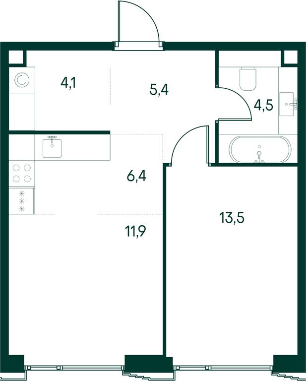 1-BD Apartment Sale, 45.8平方米 at Primavera, Volokolamskoye Highway, вл67, Moscow, Russia #1 1-BD Apartment Sale, 45.8平方米 at Primavera, Volokolamskoye Highway, вл67, Moscow, Russia #1
