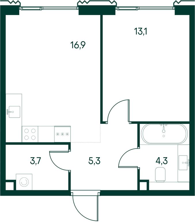 1-BD Apartment Sale, 43.3平方米 at Primavera, Volokolamskoye Highway, вл67, Moscow, Russia #1 1-BD Apartment Sale, 43.3平方米 at Primavera, Volokolamskoye Highway, вл67, Moscow, Russia #1