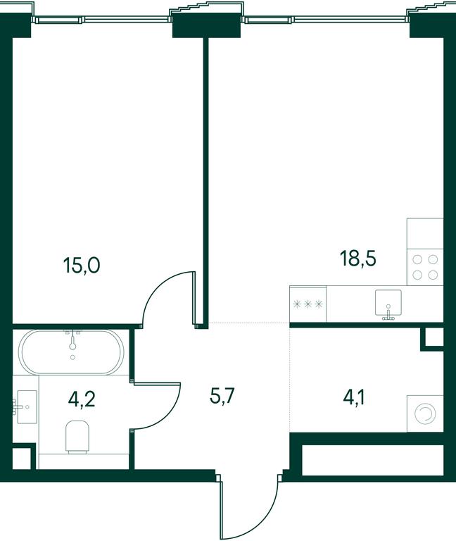 1-BD Apartment Sale, 47.5 sq. m. at Primavera, Volokolamskoye Highway, вл67, Moscow, Russia #2 1-BD Apartment Sale, 47.5 sq. m. at Primavera, Volokolamskoye Highway, вл67, Moscow, Russia #2