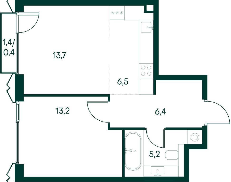 1-BD Apartment Sale, 45.4 sq. m. at Primavera, Volokolamskoye Highway, вл67, Moscow, Russia #1 1-BD Apartment Sale, 45.4 sq. m. at Primavera, Volokolamskoye Highway, вл67, Moscow, Russia #1