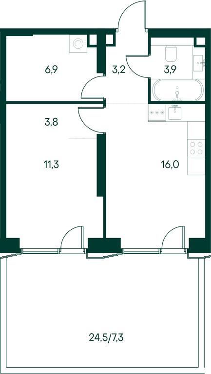 1-BD Apartment Sale, 52.1 sq. m. at Primavera, Volokolamskoye Highway, вл67, Moscow, Russia #1 1-BD Apartment Sale, 52.1 sq. m. at Primavera, Volokolamskoye Highway, вл67, Moscow, Russia #1