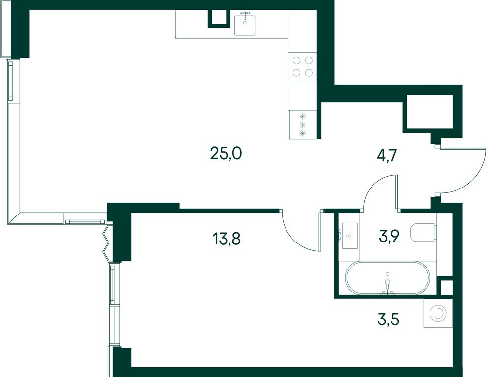1-BD Apartment Sale, 50.9 sq. m. at Primavera, Volokolamskoye Highway, вл67, Moscow, Russia #1 1-BD Apartment Sale, 50.9 sq. m. at Primavera, Volokolamskoye Highway, вл67, Moscow, Russia #1