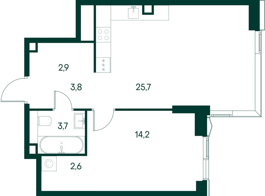 1-BD Apartment Sale, 52.9 sq. m. at Primavera, Volokolamskoye Highway, вл67, Moscow, Russia #1 1-BD Apartment Sale, 52.9 sq. m. at Primavera, Volokolamskoye Highway, вл67, Moscow, Russia #1