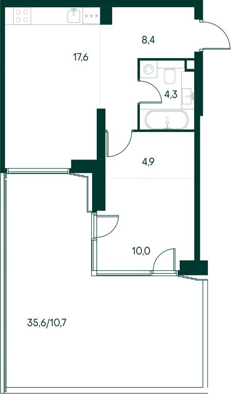 1-BD Apartment Sale, 55.9 sq. m. at Primavera, Volokolamskoye Highway, вл67, Moscow, Russia #2 1-BD Apartment Sale, 55.9 sq. m. at Primavera, Volokolamskoye Highway, вл67, Moscow, Russia #2