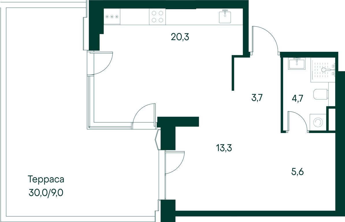 1-BD Apartment Sale, 56.4 sq. m. at Primavera, Volokolamskoye Highway, вл67, Moscow, Russia #1 1-BD Apartment Sale, 56.4 sq. m. at Primavera, Volokolamskoye Highway, вл67, Moscow, Russia #1