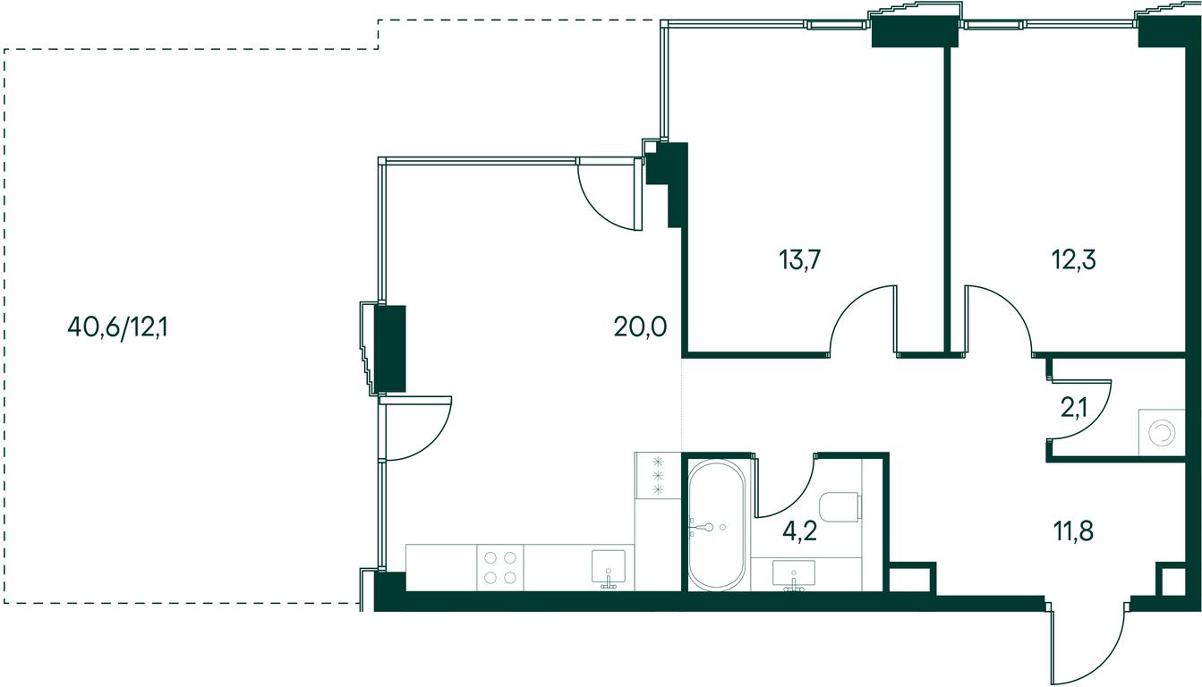 2-BD Apartment Sale, 76.2平方米 at Primavera, Volokolamskoye Highway, вл67, Moscow, Russia #1 2-BD Apartment Sale, 76.2平方米 at Primavera, Volokolamskoye Highway, вл67, Moscow, Russia #1