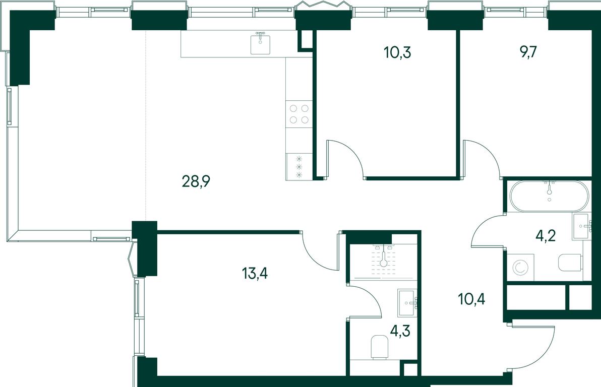 3-BD Apartment Sale, 81.2 sq. m. at Primavera, Volokolamskoye Highway, вл67, Moscow, Russia #1 3-BD Apartment Sale, 81.2 sq. m. at Primavera, Volokolamskoye Highway, вл67, Moscow, Russia #1