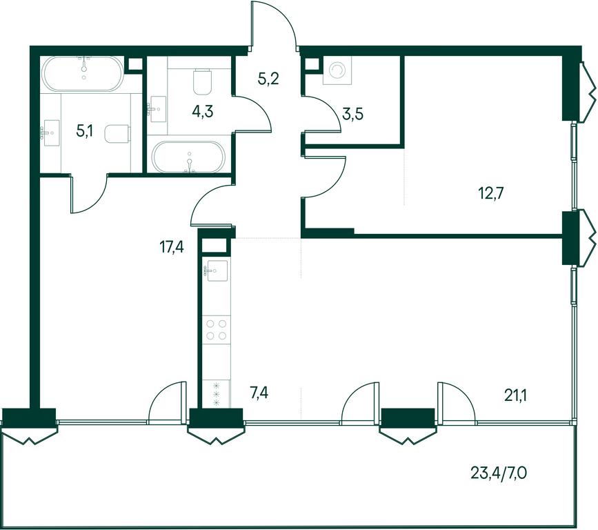 Продажа 2-комн. квартиры, 87,3 м² в ЖК «Примавера (Primavera)», Волоколамское шоссе, вл67, Москва, Россия #1 Продажа 2-комн. квартиры, 87,3 м² в ЖК «Примавера (Primavera)», Волоколамское шоссе, вл67, Москва, Россия #1
