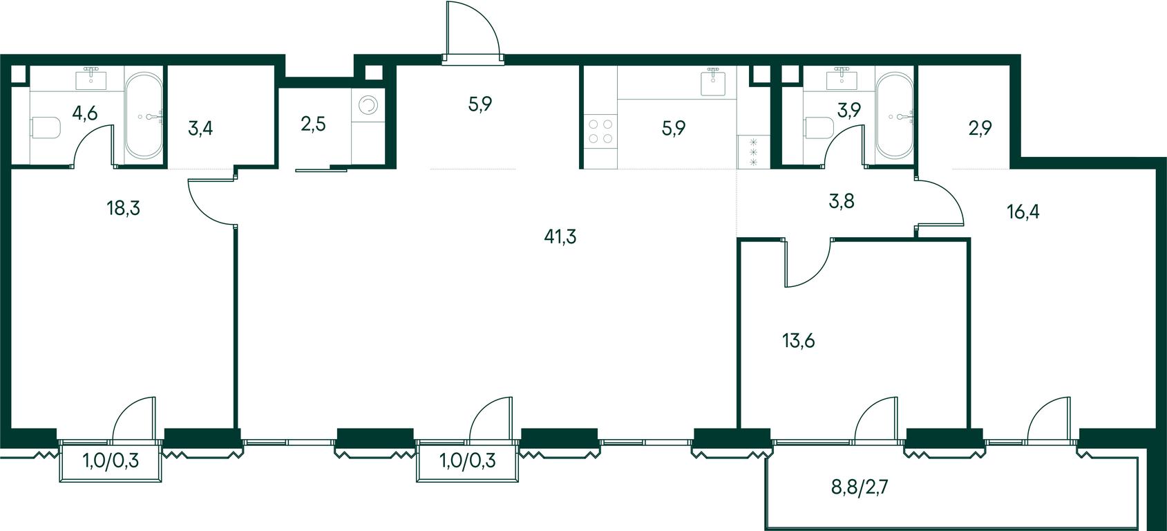 3-BD Apartment Sale, 125.7 sq. m. at Primavera, Volokolamskoye Highway, вл67, Moscow, Russia #1 3-BD Apartment Sale, 125.7 sq. m. at Primavera, Volokolamskoye Highway, вл67, Moscow, Russia #1