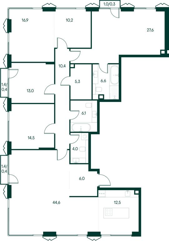 4-BD Apartment Sale, 178.8 sq. m. at Primavera, Volokolamskoye Highway, вл67, Moscow, Russia #1