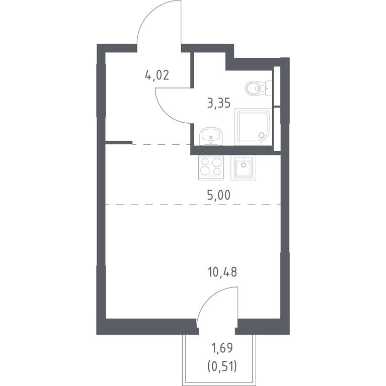 Apartment Sale, 23.36平方米 at Kosmicheskiy kvartal, M.K. Tikhonravova Street, Yubileyniy Microdistrict, Korolyov, Moscow Region, Russia #1 Apartment Sale, 23.36平方米 at Kosmicheskiy kvartal, M.K. Tikhonravova Street, Yubileyniy Microdistrict, Korolyov, Moscow Region, Russia #1
