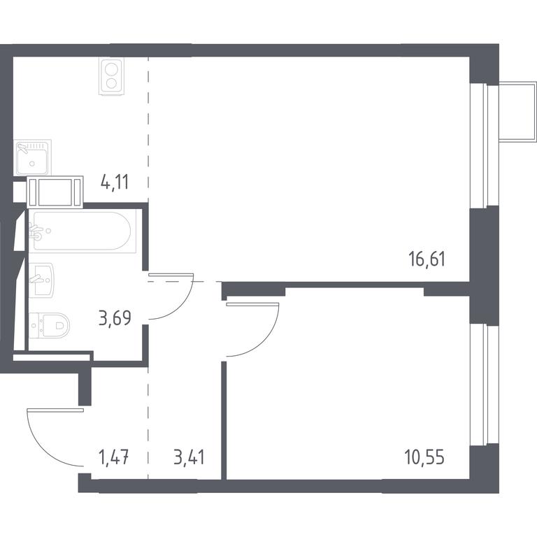 Apartment Sale, 39.3 sq. m. at Prigorod Lesnoe, Molodyozhny bulvar, 6, derevnya Misaylovo, Leninskiy City District, Moscow Region, Russia #1 Apartment Sale, 39.3 sq. m. at Prigorod Lesnoe, Molodyozhny bulvar, 6, derevnya Misaylovo, Leninskiy City District, Moscow Region, Russia #1