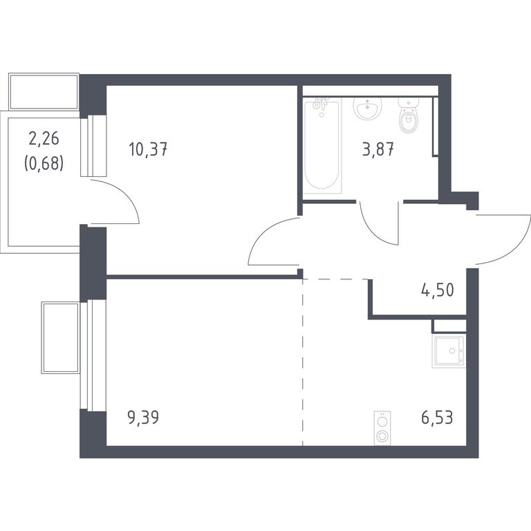 Apartment Sale, 35.34 sq. m. at Egorovo Park, 1-y kvartal, posyolok Zhilino-1, Lubertsy City District, Moscow Region, Russia #1 Apartment Sale, 35.34 sq. m. at Egorovo Park, 1-y kvartal, posyolok Zhilino-1, Lubertsy City District, Moscow Region, Russia #1