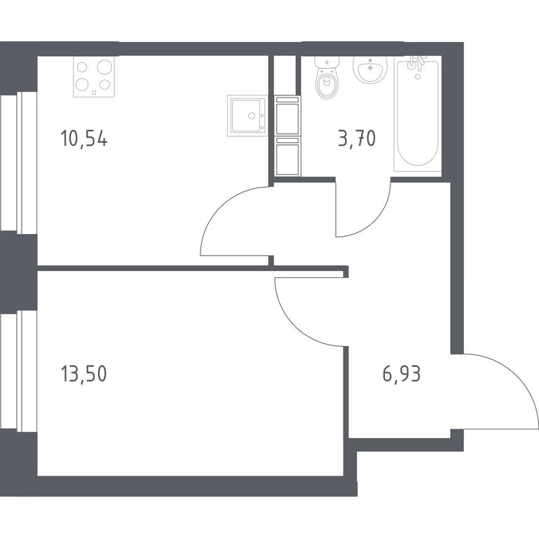 Apartment Sale, 34.67 sq. m. at Eko Bunino, prospekt Kuprina, 34к1, Sosenskoye Settlement, Moscow, Russia #1 Apartment Sale, 34.67 sq. m. at Eko Bunino, prospekt Kuprina, 34к1, Sosenskoye Settlement, Moscow, Russia #1
