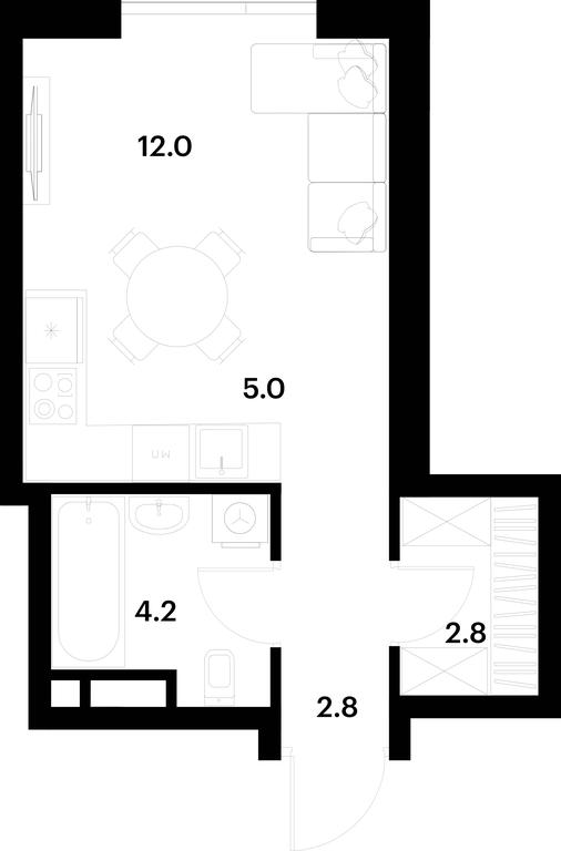Продажа квартиры, 26,8 м² в ЖК «Алия (Alia)», Лётная улица, 95Бк2, Москва, Россия #1 Продажа квартиры, 26,8 м² в ЖК «Алия (Alia)», Лётная улица, 95Бк2, Москва, Россия #1