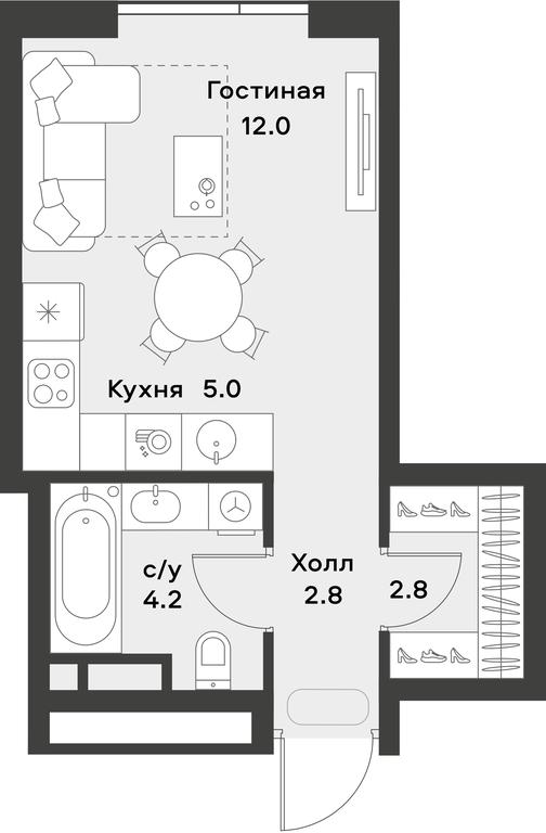Продажа квартиры, 26,8 м² в ЖК «Алия (Alia)», Лётная улица, 95Бк2, Москва, Россия #2 Продажа квартиры, 26,8 м² в ЖК «Алия (Alia)», Лётная улица, 95Бк2, Москва, Россия #2