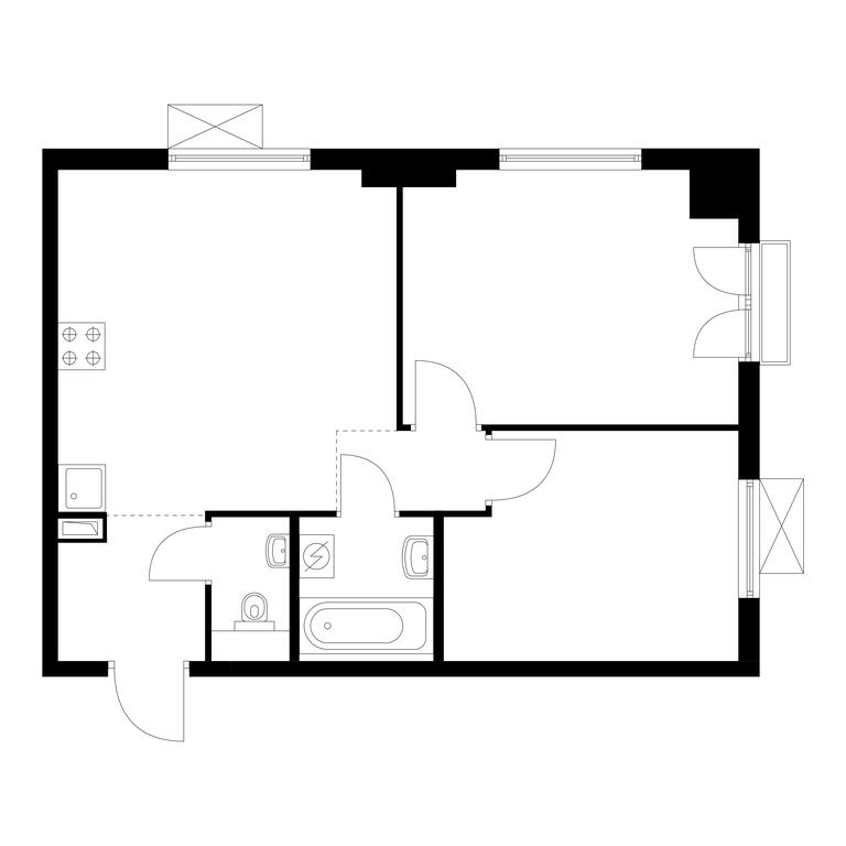 2-BD Apartment Sale, 50.6平方米 at Ilinskie Luga, Zapovednaya Street, 1, posyolok Ilyinskoye-Usovo, Krasnogorsk City District, Moscow Region, Russia #1 2-BD Apartment Sale, 50.6平方米 at Ilinskie Luga, Zapovednaya Street, 1, posyolok Ilyinskoye-Usovo, Krasnogorsk City District, Moscow Region, Russia #1