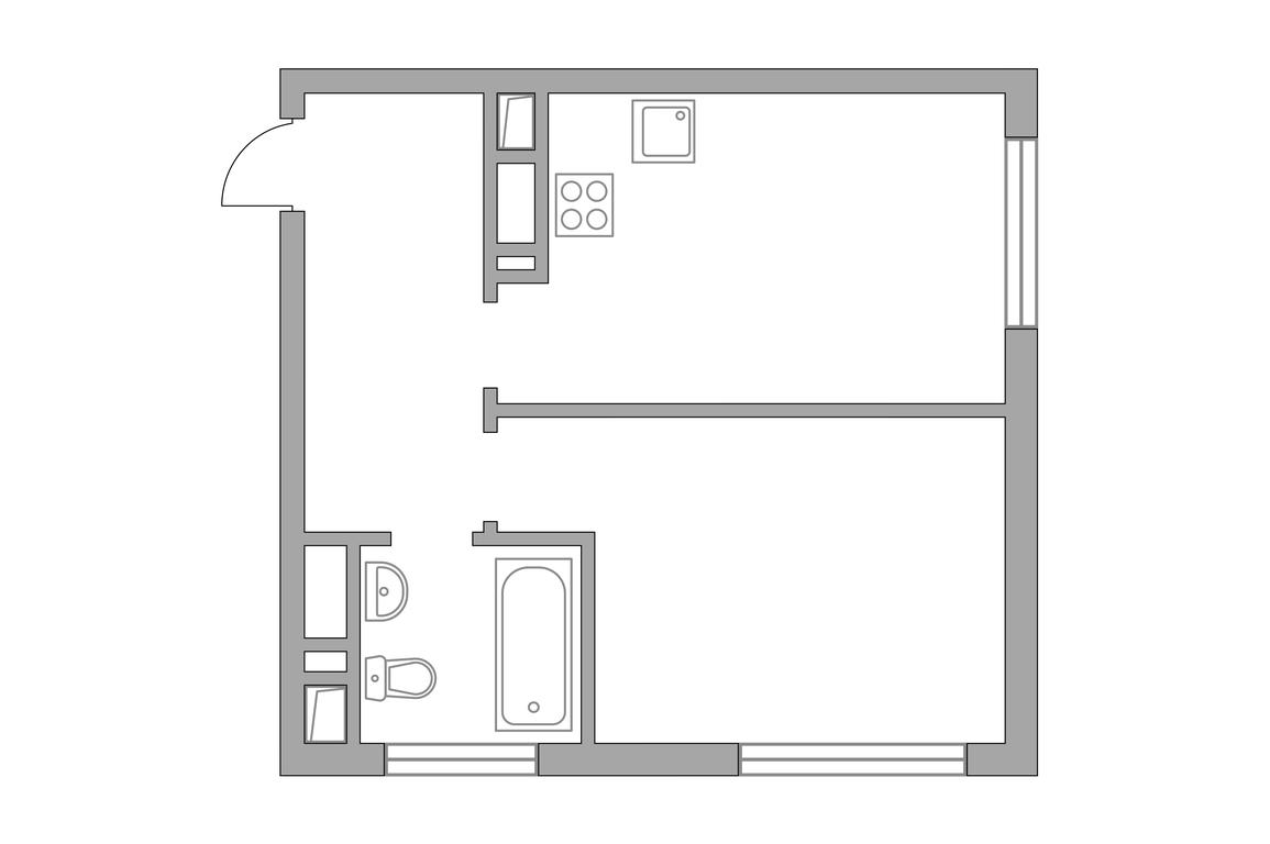 1-BD Apartment Sale, 33.3 sq. m. at Innovatsiya, bulvar Eynshteyna, 1, Urban-Type Settlement of Novoivanovskoe, Odintsovskiy City District, Moscow Region, Russia #2