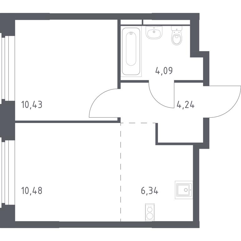 Apartment Sale, 35.58 sq. m. at Kosmicheskiy kvartal, M.K. Tikhonravova Street, Yubileyniy Microdistrict, Korolyov, Moscow Region, Russia #1 Apartment Sale, 35.58 sq. m. at Kosmicheskiy kvartal, M.K. Tikhonravova Street, Yubileyniy Microdistrict, Korolyov, Moscow Region, Russia #1