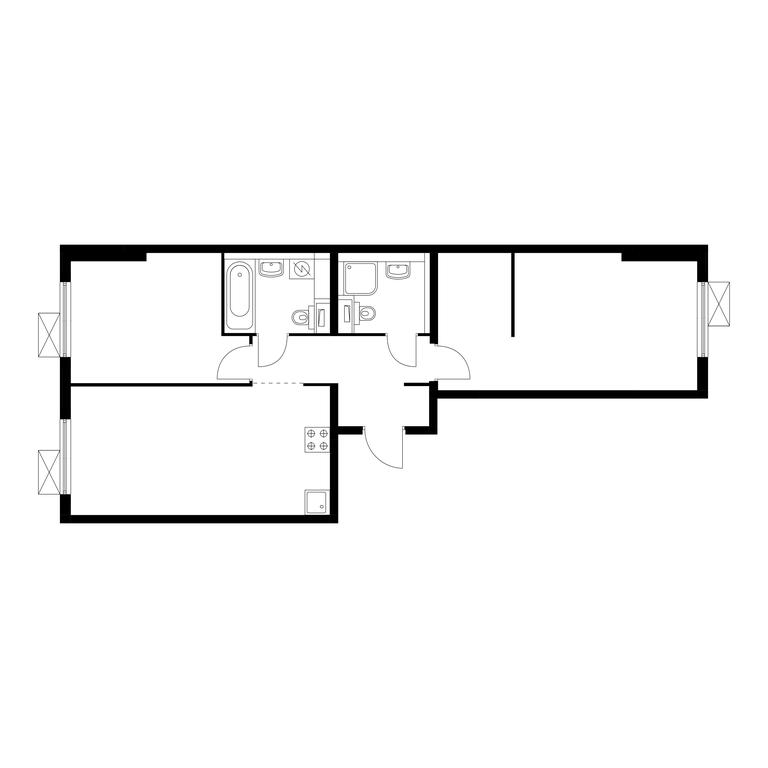 Продажа 2-комн. квартиры, 63,7 м² в ЖК «Юнино», улица Мостотреста, 10, Щербинка, Москва, Россия #1
