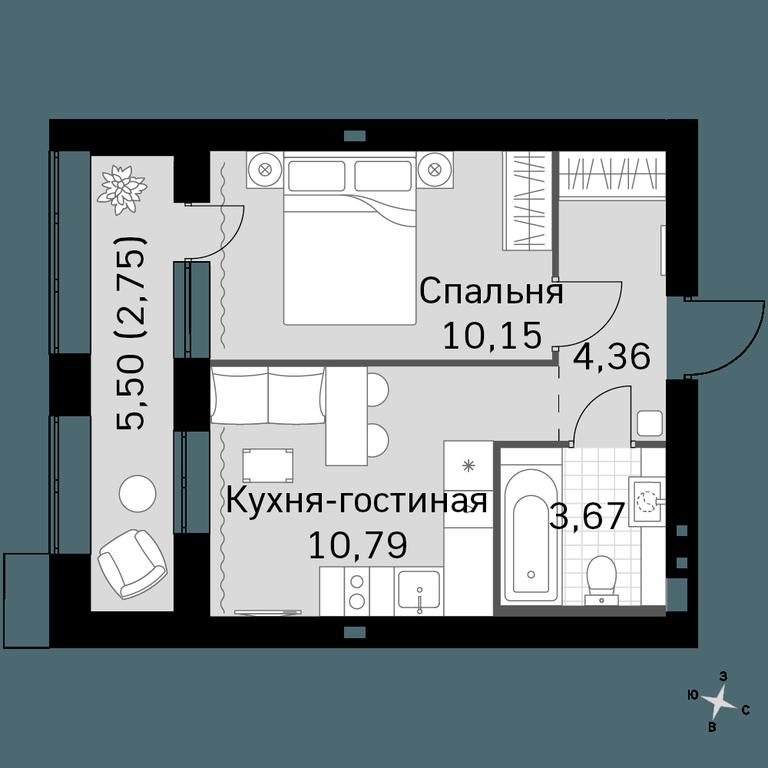 1-BD Apartment Sale, 31.72 sq. m. at Zhavoronki Club, zhiloy kompleks Akkord Smart-kvartal, Mitkino Village, Odintsovskiy City District, Moscow Region, Russia #1 1-BD Apartment Sale, 31.72 sq. m. at Zhavoronki Club, zhiloy kompleks Akkord Smart-kvartal, Mitkino Village, Odintsovskiy City District, Moscow Region, Russia #1