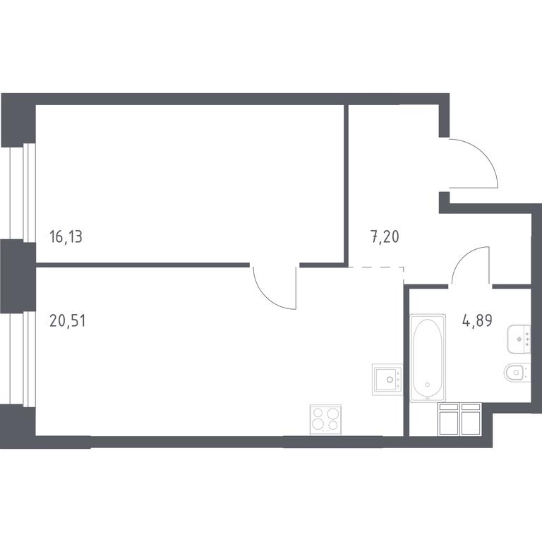 Apartment Sale, 48.73 sq. m. at Troparevo Park, Kiyevskoye shosse, 21-y kilometr, 3с4, Mosrentgen Settlement, Moscow, Russia #1 Apartment Sale, 48.73 sq. m. at Troparevo Park, Kiyevskoye shosse, 21-y kilometr, 3с4, Mosrentgen Settlement, Moscow, Russia #1