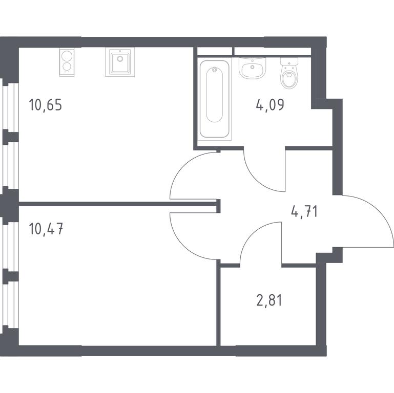 Apartment Sale, 32.73平方米 at Kosmicheskiy kvartal, M.K. Tikhonravova Street, Yubileyniy Microdistrict, Korolyov, Moscow Region, Russia #1 Apartment Sale, 32.73平方米 at Kosmicheskiy kvartal, M.K. Tikhonravova Street, Yubileyniy Microdistrict, Korolyov, Moscow Region, Russia #1