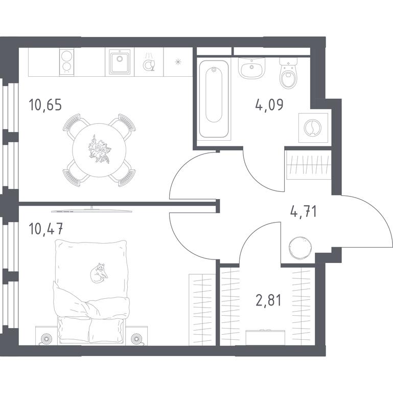 Apartment Sale, 32.73平方米 at Kosmicheskiy kvartal, M.K. Tikhonravova Street, Yubileyniy Microdistrict, Korolyov, Moscow Region, Russia #2 Apartment Sale, 32.73平方米 at Kosmicheskiy kvartal, M.K. Tikhonravova Street, Yubileyniy Microdistrict, Korolyov, Moscow Region, Russia #2