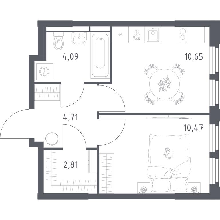 Apartment Sale, 32.73 sq. m. at Kosmicheskiy kvartal, M.K. Tikhonravova Street, Yubileyniy Microdistrict, Korolyov, Moscow Region, Russia #2 Apartment Sale, 32.73 sq. m. at Kosmicheskiy kvartal, M.K. Tikhonravova Street, Yubileyniy Microdistrict, Korolyov, Moscow Region, Russia #2