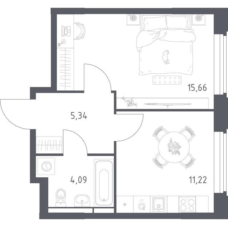 Apartment Sale, 36.31 sq. m. at Kosmicheskiy kvartal, M.K. Tikhonravova Street, Yubileyniy Microdistrict, Korolyov, Moscow Region, Russia #2 Apartment Sale, 36.31 sq. m. at Kosmicheskiy kvartal, M.K. Tikhonravova Street, Yubileyniy Microdistrict, Korolyov, Moscow Region, Russia #2